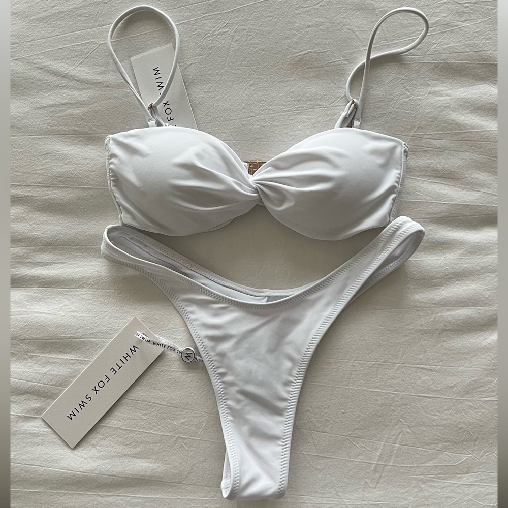 White fox kaya bikini set